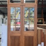 1 Panel 4 Lites French Door With 2 Lites Pivot Fanlite